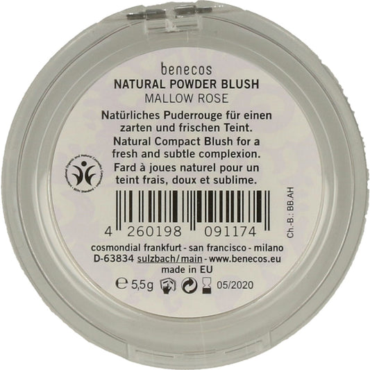 Benecos colorete compacto mallow rose 55g
