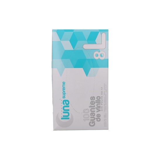 Omare Luna Guantes Vinilo sin Polvo Talla L 100 uds