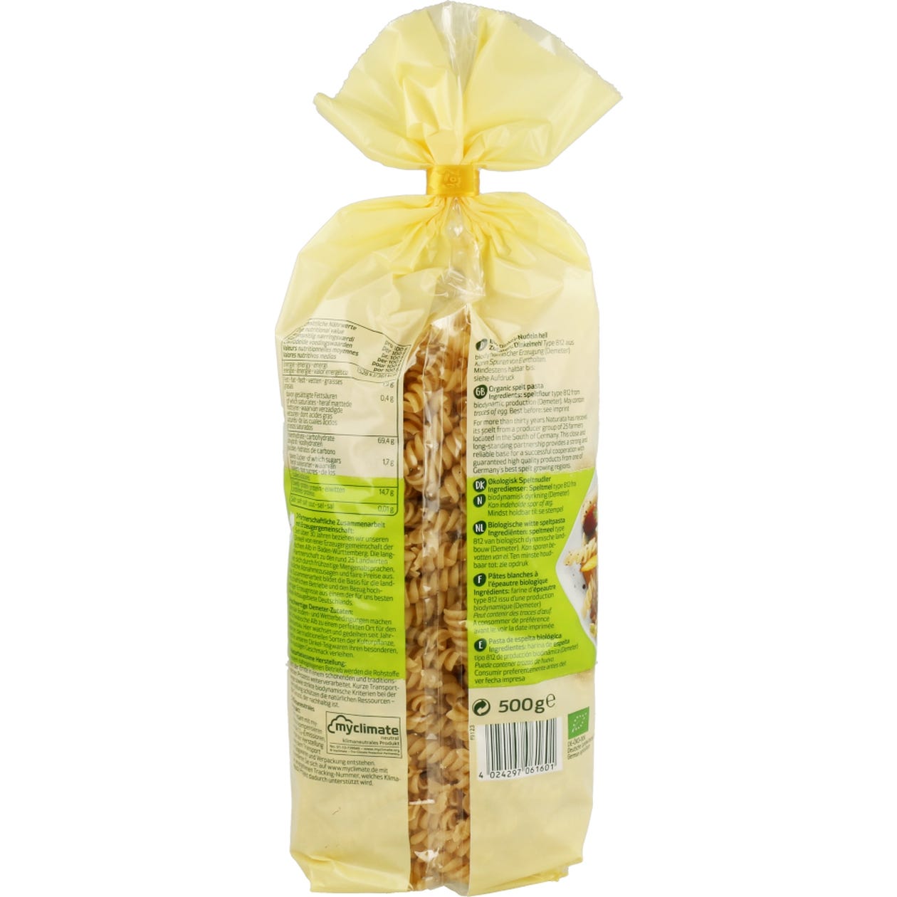 Naturata Espirales de Espelta Blanca 500g