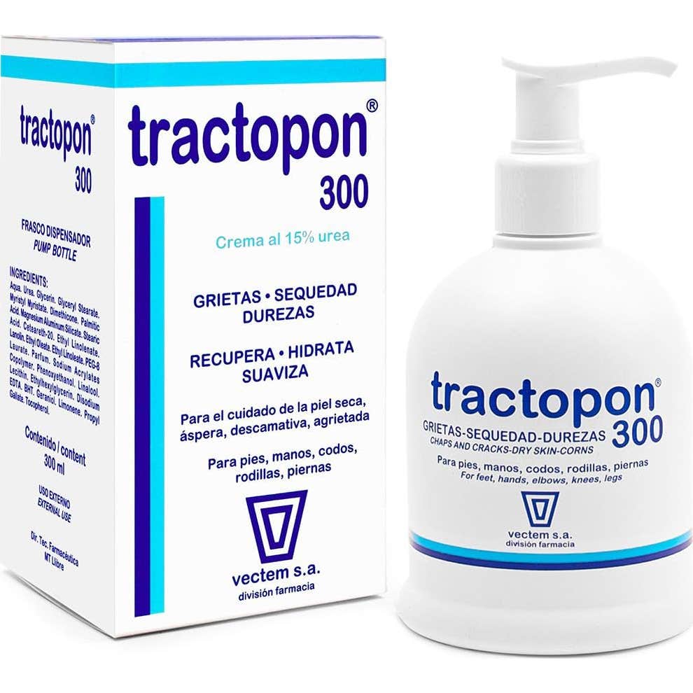 Tractopon 15% Urea Dispensador Grietas Sequedad Durezas 300ml