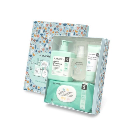 Suavinex Canastilla para Bebé Azul + 4 Productos