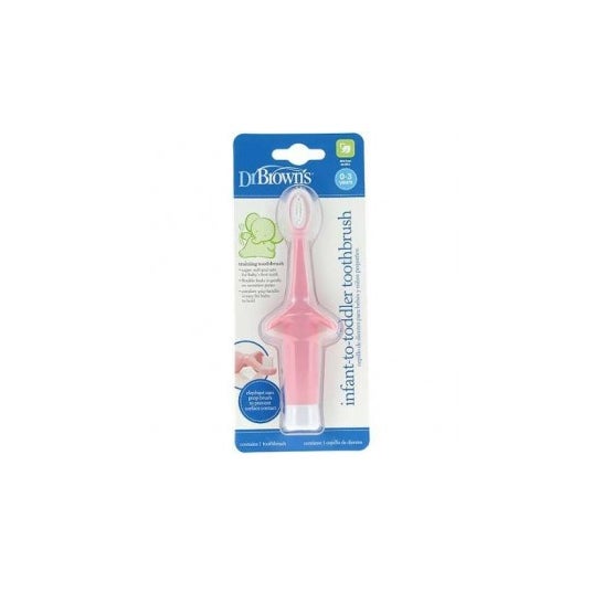 Cepillo de Dientes Bebe Infantil Rosa 0-3 Años