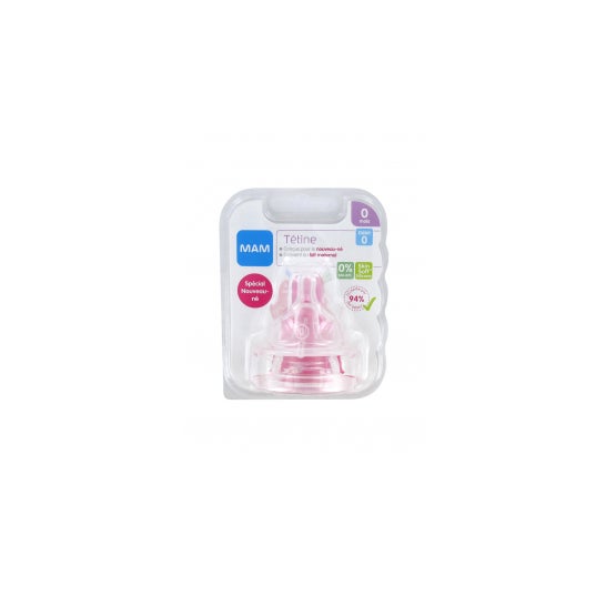 Mam Tétine Débit 0 Extra Lent Silicone 2und