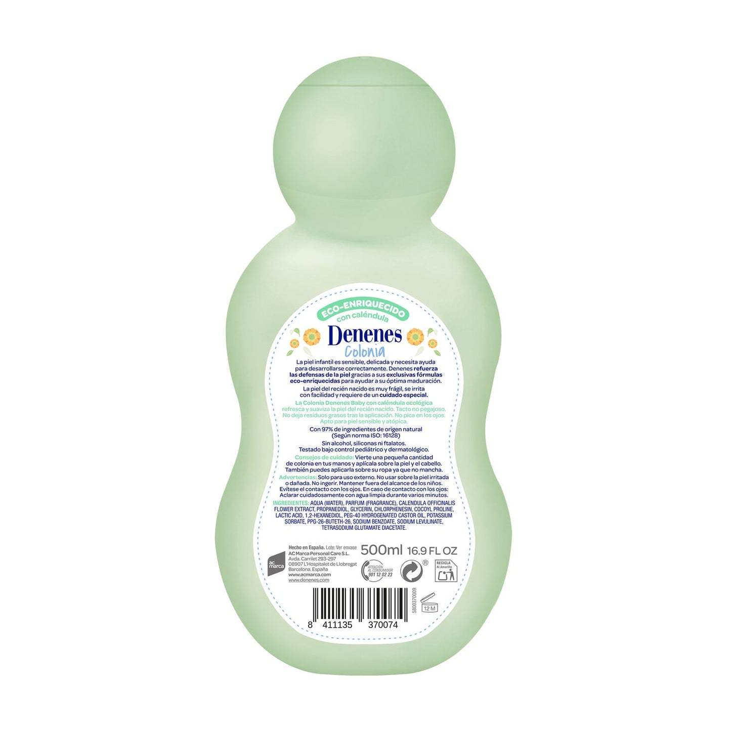 Denenes Naturals Colonia 500ml