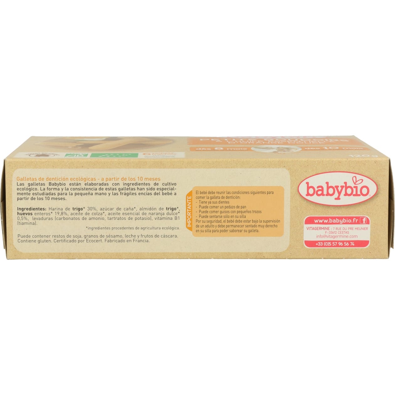 Babybio Galletas Ecológicas De Dentición 120g
