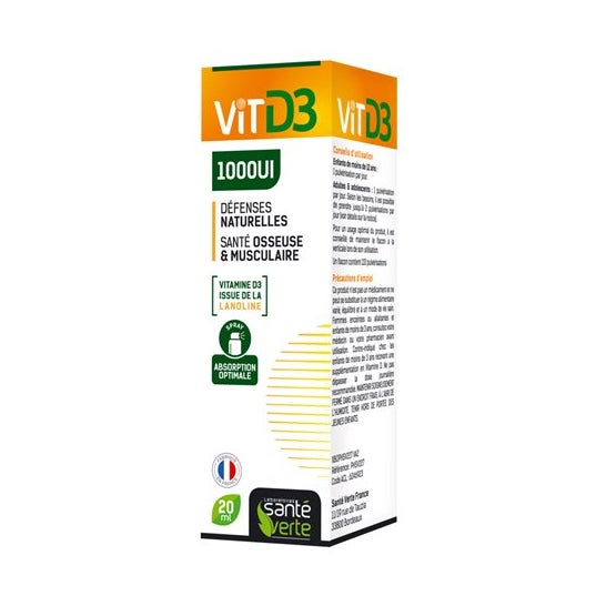 Sante Verte Vitamina D3 1000ui Defensas Naturales 20ml