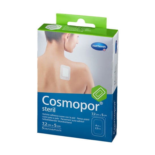 Cosmopor Steril Apósito 7,2 cmx5 cm 5 uds