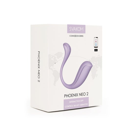 Svakom Phoenix Neo 2 Interactive App Bullet Vibrator Violet 1ud