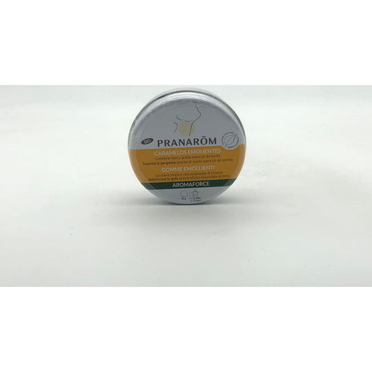 Pranarôm Aromaforce Caramelos Emolientes Miel y Limón BIO 45g