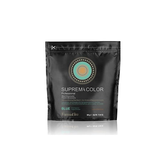 Farmavita Suprema Bleaching Powder Decoración Azul 500 g