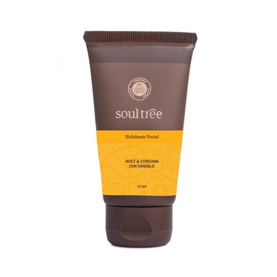Soultree Exfoliante Facial Nuez Curcuma Sandalo 100 g