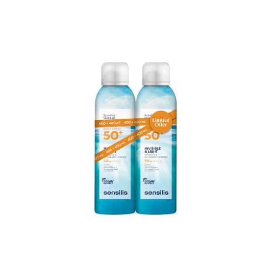 Sensilis Body Spray Suncare Invisible SPF50+ 2x200ml