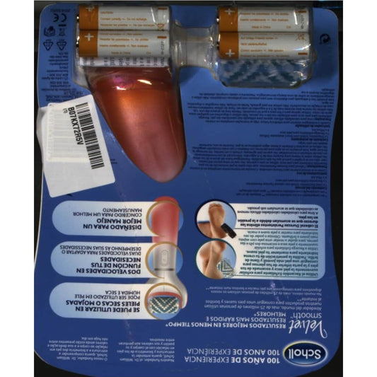 Scholl Velvet Smooth Lima Electronica Con Recamb Rosa