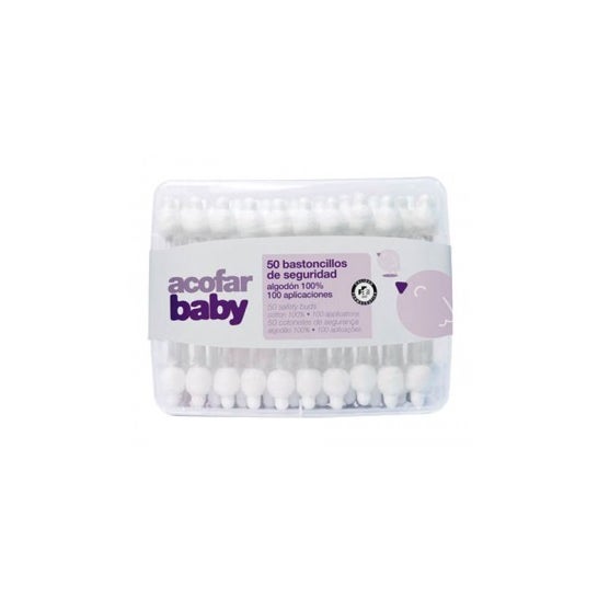 Acofarbaby Bastoncillos de Seguridad 50 uds