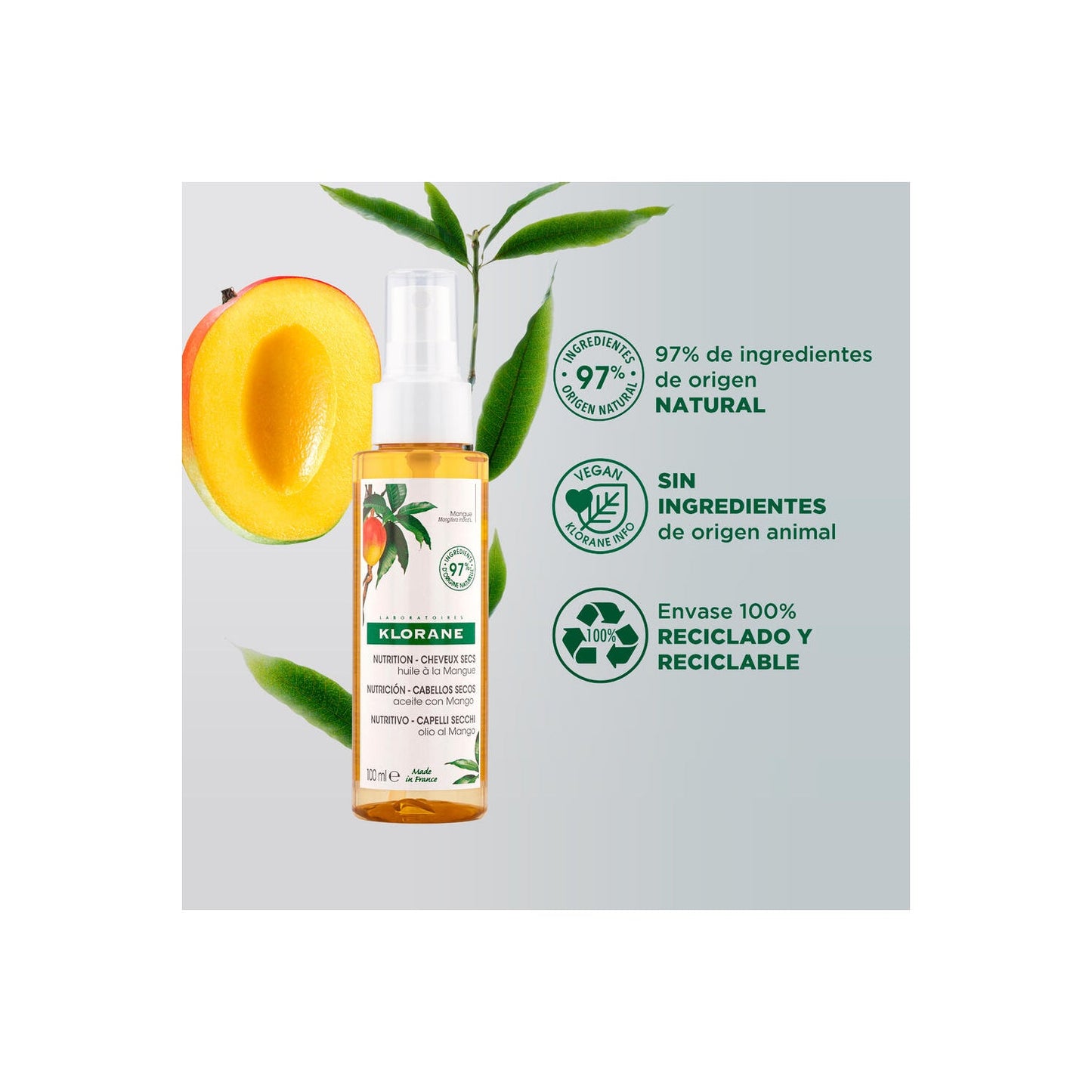 Klorane Aceite al Mango 100ml