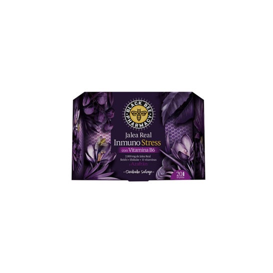 Black Bee Jalea Real Inmuno Stress con 20 ampollas