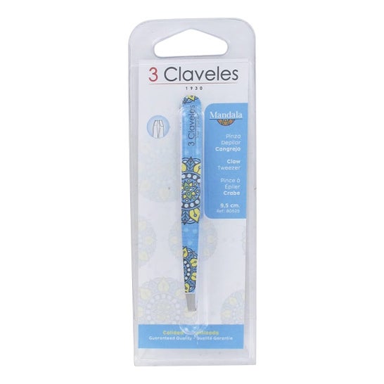 3 Claveles Pinza para Depilar Mandala 1ud