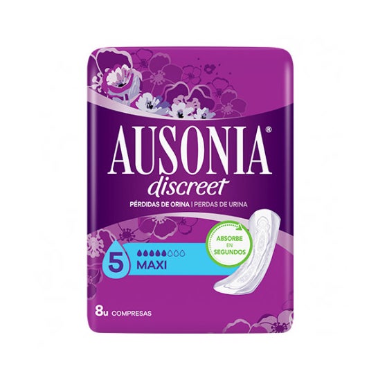 Ausonia Discreet Compresa Maxi 8 Unidades