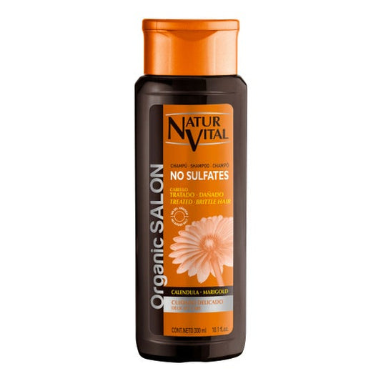 NaturVital Champú Orgánico de Salón Sin Sulfatos Cabello Dañad 300ml