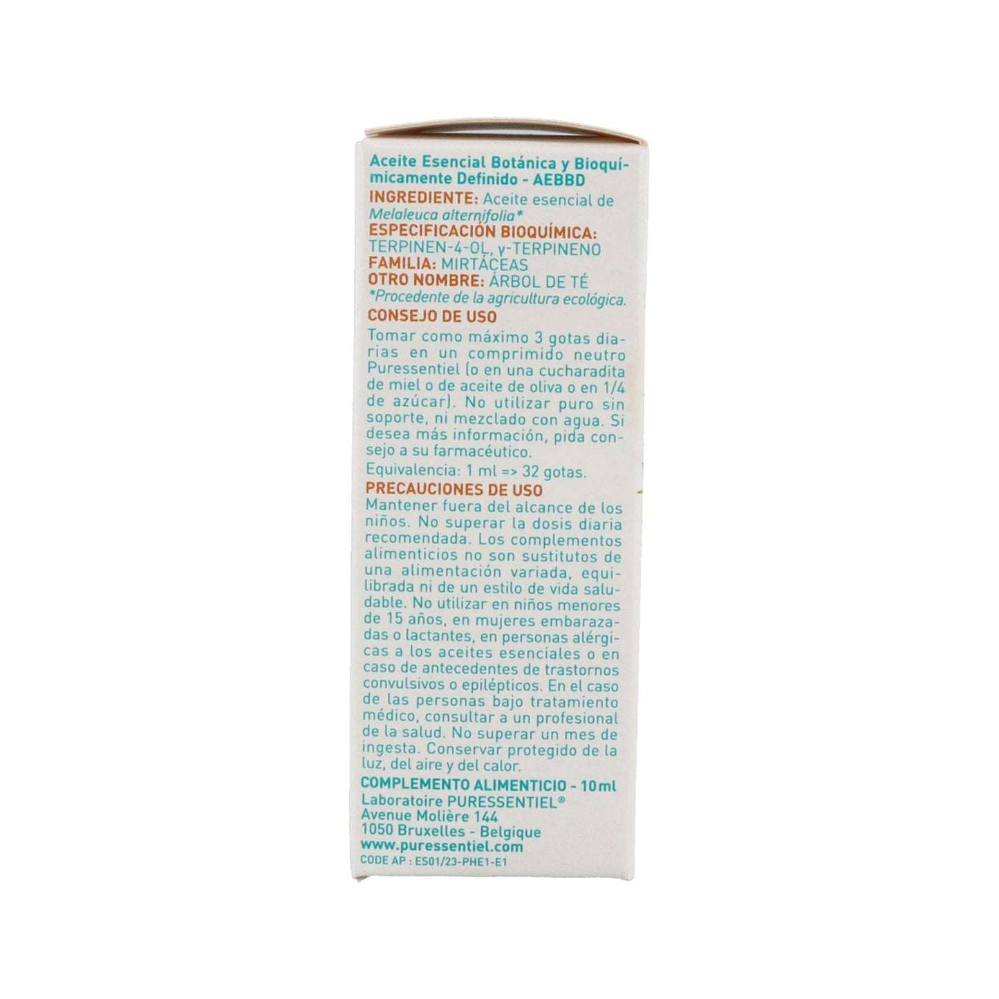 Puressentiel Aceite Esencial Árbol de Té BIO 10ml
