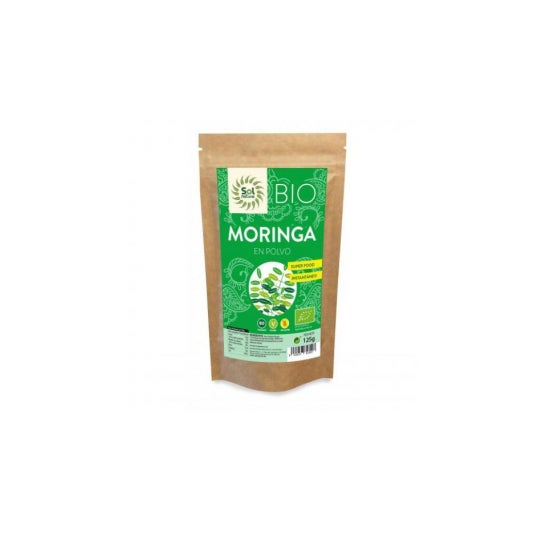 Solnatural Moringa Polvo Bio sin Gluten Vegano 125g