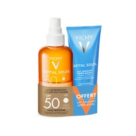 Vichy Capital Soleil Agua Solar Luminosidad SPF50 200ml + Aftersun 100ml