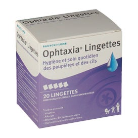 Ophtaxia Caja de 20 toallitas de tiras