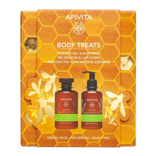 Apivita Body Treats Tonic Mountain Tea Coffret