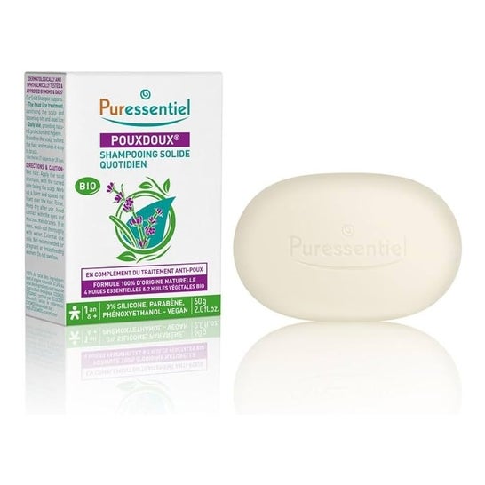 Puressentiel Pouxdoux Champú Solido Diario Bio 60 g