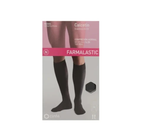 Farmalastic Calcetín Elástico Compresión Normal T-G Negro