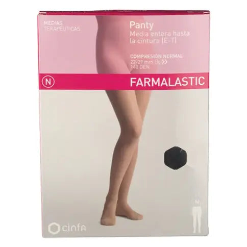 Farmalastic Panty T-Media Compresión Normal Negro