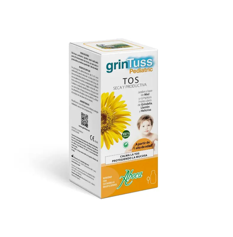 Aboca GrinTuss Pediatric Tos Seca y Productiva Jarabe 180g
