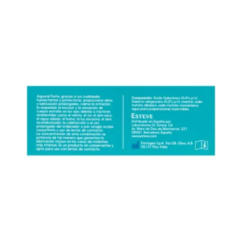 Aquoral Forte Gotas Oftalmicas 30 monodosis