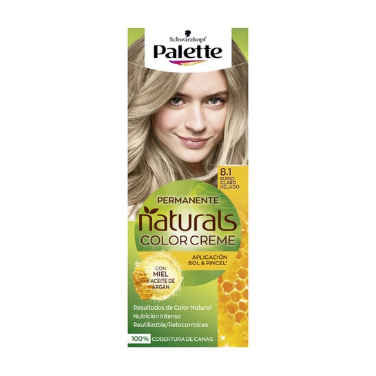 Schwarzkopf Palette Natural Tinte 8.1 Rubio Claro Helado 1ud