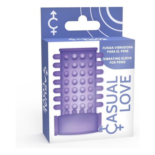 Casual Love Funda Vibrador Pene Púrpura 1ud