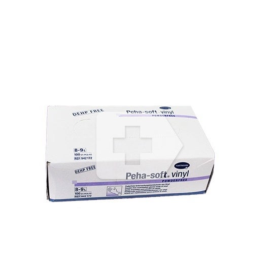 Peha soft guantes Vinilo polvo talla grande 100 uds