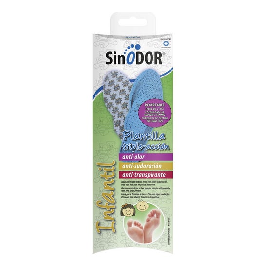 Herbifeet Sinodor Plantilla Triple Acción Infantil 2uds