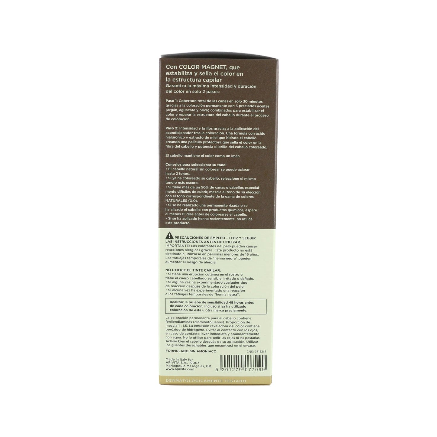 Apivita Mycolor Pack Tinte Elixir Número 10.81