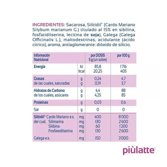 Piùlatte 14 Sobres