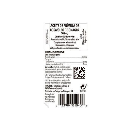Solgar Aceite de Prímula de Rosa 500mg 30 perlas
