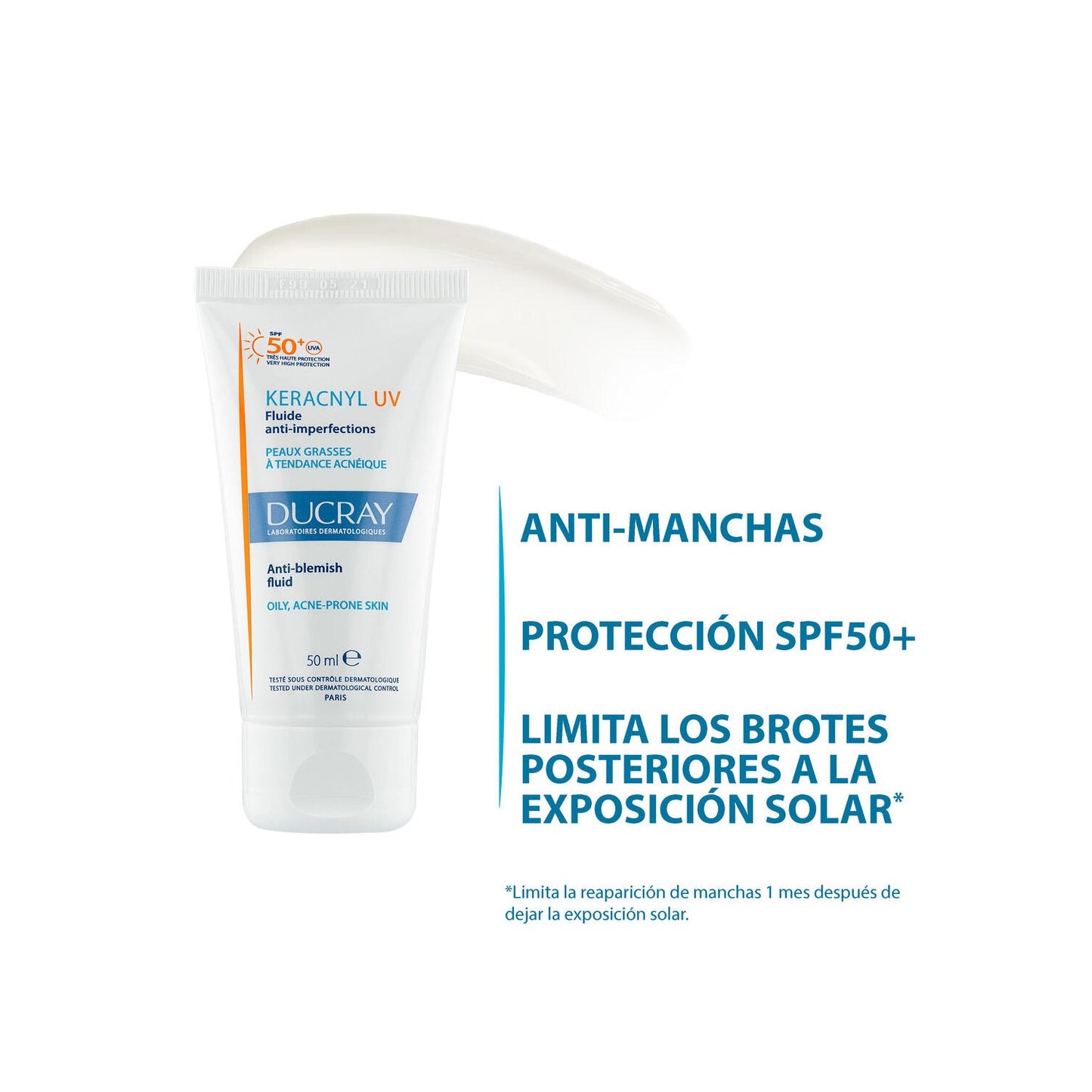 Ducray Keracnyl UV Fluido Antimperfecciones SPF50+ 50ml