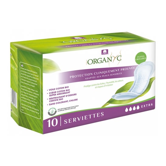 Organyc Protecteur d'Incontinence Extra 10uds