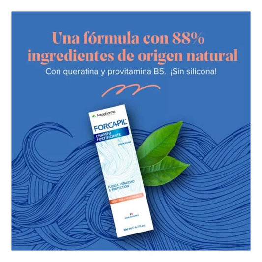 Arkopharma Champú Fortificante con Keratina 200 ml