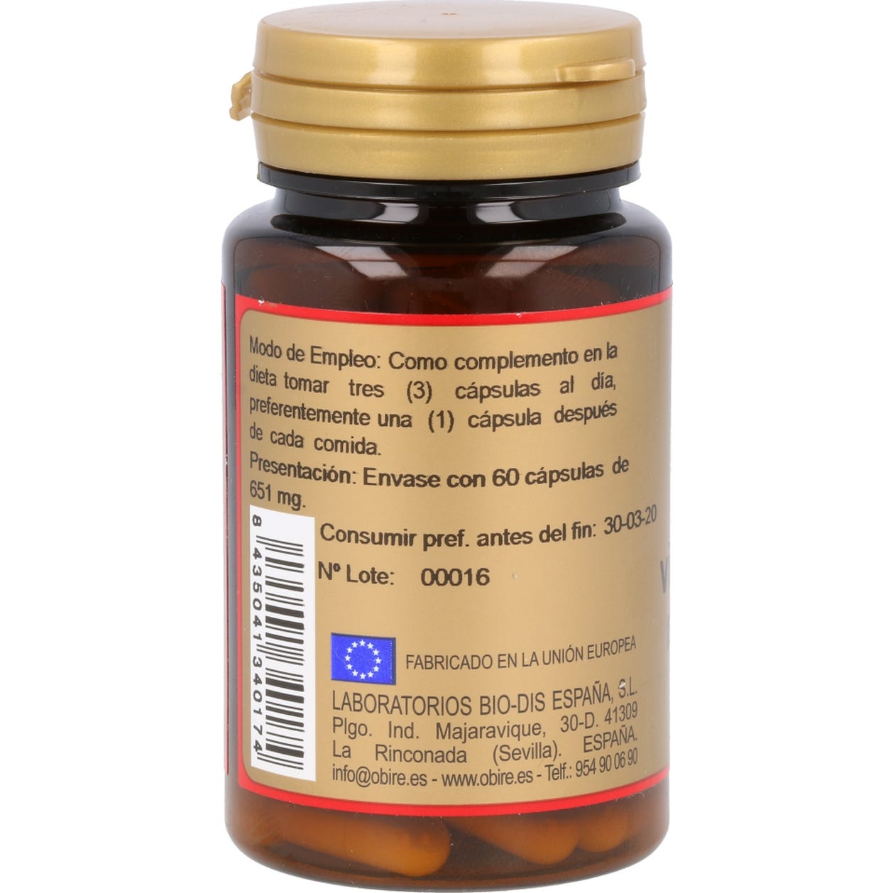 Obire Vinagre de Manzana 60cáps