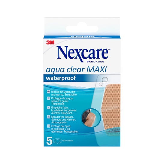 Nexcare Aqua Clear Maxi Apósitos Impermeables 5 uds