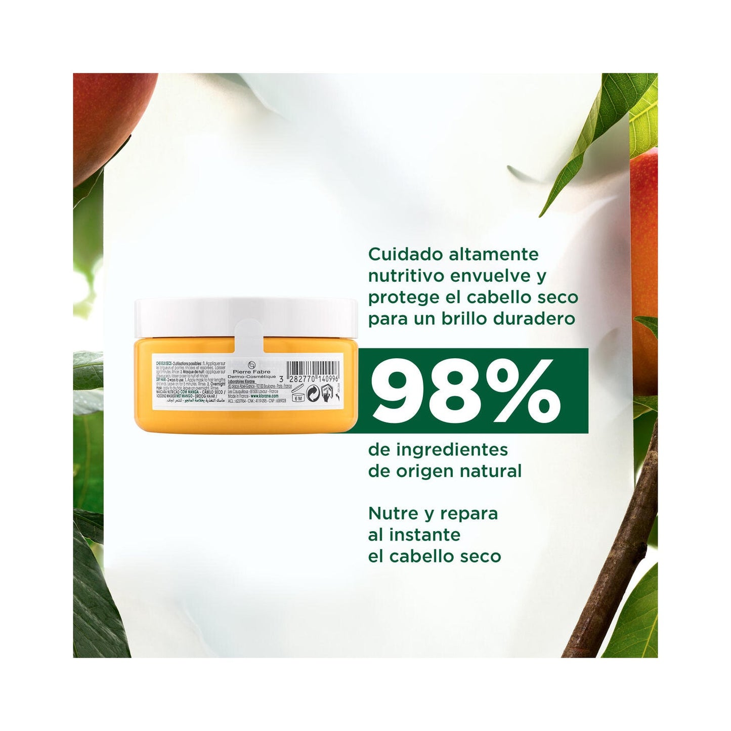Klorane Mascarilla al Mango 150ml