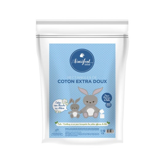 Ainsifont Rectángulo de Algodón Extra Suave 200ml