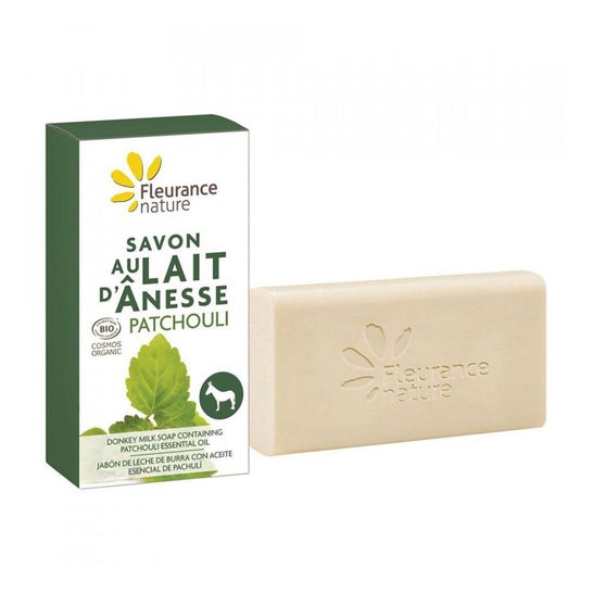 Fleurance Nature Jabón Leche de Burra Patchouli Pastilla 100 g