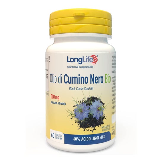 LongLife Aceite de Comino Bio 60 Perlas