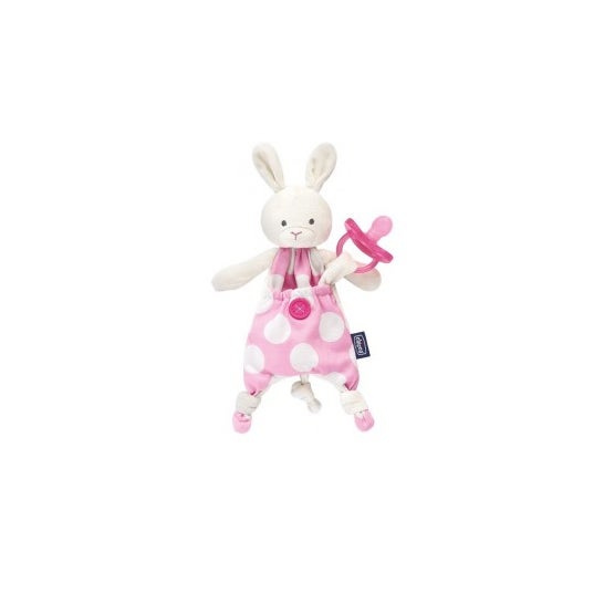 Chicco Guarda Chupete Pocket Conejito Rosa 1ud